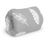 Amilian Stillkissen 22 x 20 cm Patchwork Grau