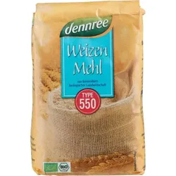 dennree Weizenmehl Type 550 bio 1kg