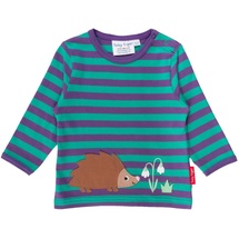 Toby Tiger Langarmshirt mit Igel Applikation in lila | Gr.: 110