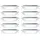 ETC Shop LED Einbaupanel 10er Pack quadratisch weiß Aluminium