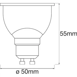 LEDVANCE SMART+ WiFi Technologie, Sockel GU10 Lichtfarbe änderbar (2700-6500K), Dimmbar, ersetzt Reflektorlampen mit 40 W,