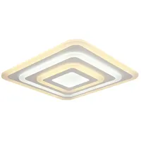 V-Tac LED Deckenleuchte Wohnzimmerlampe Schlafzimmerleuchte Stahl Weiß dimmbar D49,5cm