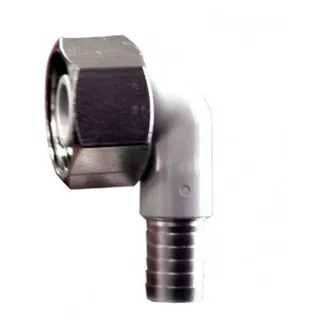 ich-zapfe Winkelverschraubung CNS 90° für Bierschlauch 5/8 Zoll, NW 10mm
