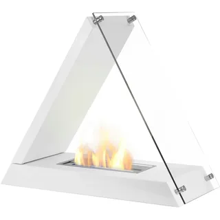 Moritz Ethanol Kamin Standkamin I Tischkamin 62 x 72 x 30 cm weiß I 1,5 Liter Brenner I Bioethanol Kamin I Bio Ethanol Kaminofen Indoor Outdoor