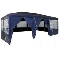 VidaXL Partyzelt mit 10 Seitenwänden Blau 6x4 m PE