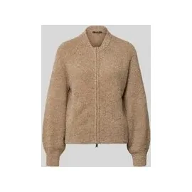 Opus Strickjacke mit Zweiwege-Reißverschluss Modell DOSMIC Taupe, 42