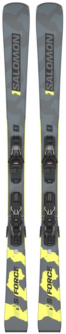 SALOMON Alpinski-Set S/FORCE SX 75 + M10 GW L80 - Uni., castlerock/black/safety (167 cm)