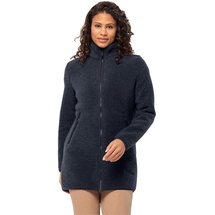 Jack Wolfskin Damen HIGH CURL Coat W Fleece-Jacke, Night Blue, S