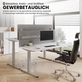 bümö Schreibtisch elektrisch höhenverstellbar Weiß