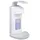 Relaxdays 4 x Desinfektionsspender mit Schale Weiß,Grau