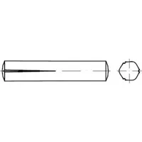 Industrial Quality Supplies ISO 8745 Passkerbstift, ST 2x12 HP