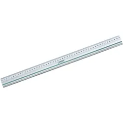 LINEX Lineal Aluminium mit Schneidekante 50 cm Packung mit 10 Stück