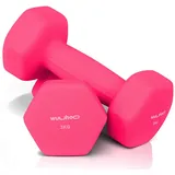 wuuhoo Kurzhantel Kurzhantel Jackie mit Neopren Beschichtung, 2er Set I Hexagon Form für sicheren Halt 2 x 3 kg