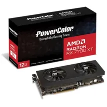 PowerColor Radeon RX 7700 XT, 12GB GDDR6, HDMI, 3x DP (RX7700XT 12G-P)