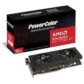 PowerColor Radeon RX 7700 XT, 12GB GDDR6, HDMI, 3x DP (RX7700XT 12G-P)