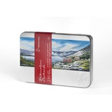 HAHNEMUEHLE Hahnemühle Aquarell-Postkarten, 230 g/m2, 30 Karten in Metallbox, 10,5x14,8cm, naturweiß, rau
