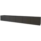 altdecor ELIO Lowboard 300 cm Schwarz Holz