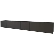 altdecor ELIO Lowboard 300 cm Schwarz Holz