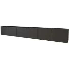 altdecor ELIO Lowboard 300 cm Schwarz Holz