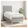 vidaXL Boxspringbett 100 x 200 cm Hellgrau