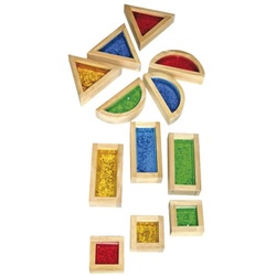 EDUPLAY Lernspielzeug Blocks mit Glitter bunt