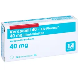 Verapamil 40-1a Pharma Filmtabletten 30 St
