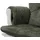 Mendler Relaxsessel HWC-C76 Chenille 52 x 0 x 0 cm Grün mit Hocker
