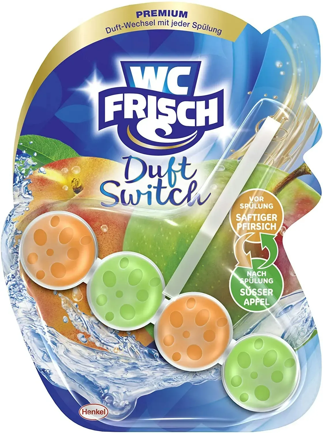 WC Frisch Duft Switch Saftiger Pfirsich Süßer Apfel 50g WC Reiniger Reinigung