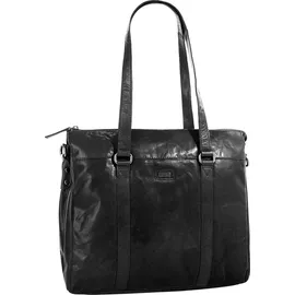 Spikes & Sparrow Shopper Leder Black