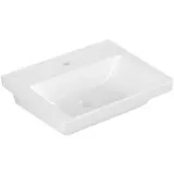 Villeroy & Boch Subway 3.0 Waschtisch 4A70F5RW 55x44cm, mit 1 Hahnloch/ohne Überlauf, Stone white C-plus