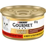 24x gourmet gold cassolettes duet van vlees in saus met tomaten