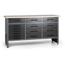 Werkbank HOBBY III, 15 Schubladen