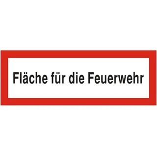 Brandschutzschild mit Text - Fläche für die Feuerwehr