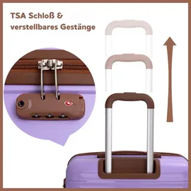 TRAVELHOUSE Ascona Koffer-Set 5-tlg. lila