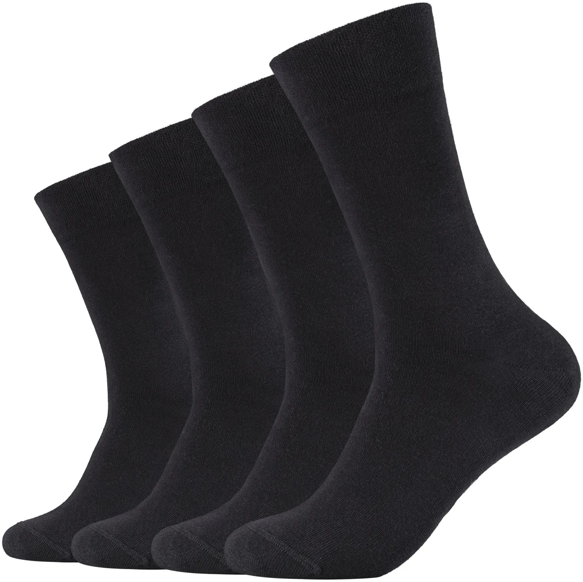 Camano Socken, (4er Pack), verstärkter Fersen- und Zehenbereich Camano schwarz 43 (46)