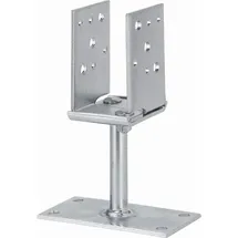 Vormann Verstellbare Stützenschuhe verzinkt 60-140 x 70/150 x 115/215 mm