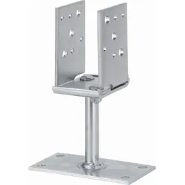 Vormann Verstellbare Stützenschuhe verzinkt 60-140 x 70/150 x 115/215 mm