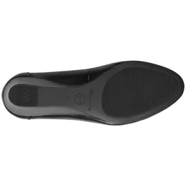 TAMARIS Damen Pumps mit Keilabsatz Leder, schwarz, 36 EU