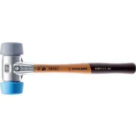 Halder Schonhammer Ø 50:40 mm TPE-soft blau/TPE-mid grau 630 g