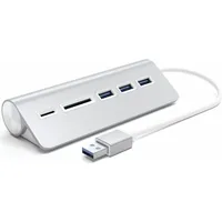 Satechi Aluminum USB 3.0 Hub & Card Reader silver