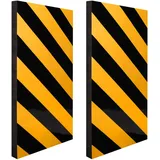 Apa Wandschutz-Set Universal 50 cm x 25 cm x 2,5 cm Schwarz-Gelb