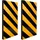 Apa Wandschutz-Set Universal 50 cm x 25 cm x 2,5 cm Schwarz-Gelb