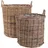 Korbset 2-teilig 38 x 28 x 25 cm braun