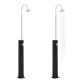 vidaXL Solardusche 214 cm 20 l schwarz 92309