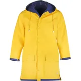 FRIESEN Friesennerz Regenjacke Büro oder Watt? Original Büro oder Watt? - Unisex Regenmantel Erwachsene und Kinder gelb 4XL