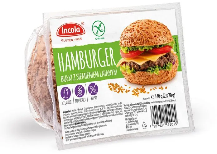 Incola Hamburger Brötchen glutenfrei 140 g