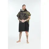 After essentials Regenponcho Grün/Schwarz One Size
