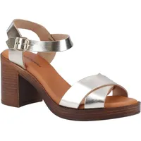 Hush Puppies Georgien Damen Sandalen mit Absatz, Gold, 38 EU - 38 EU