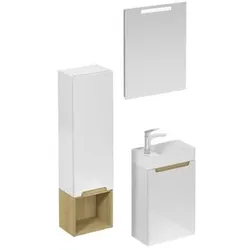 Naturel Stilla Badezimmer-Set weiß glanz KSETSTILLA020