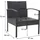MCW Poly-Rattan Garnitur F56 4-tlg. Schwarz